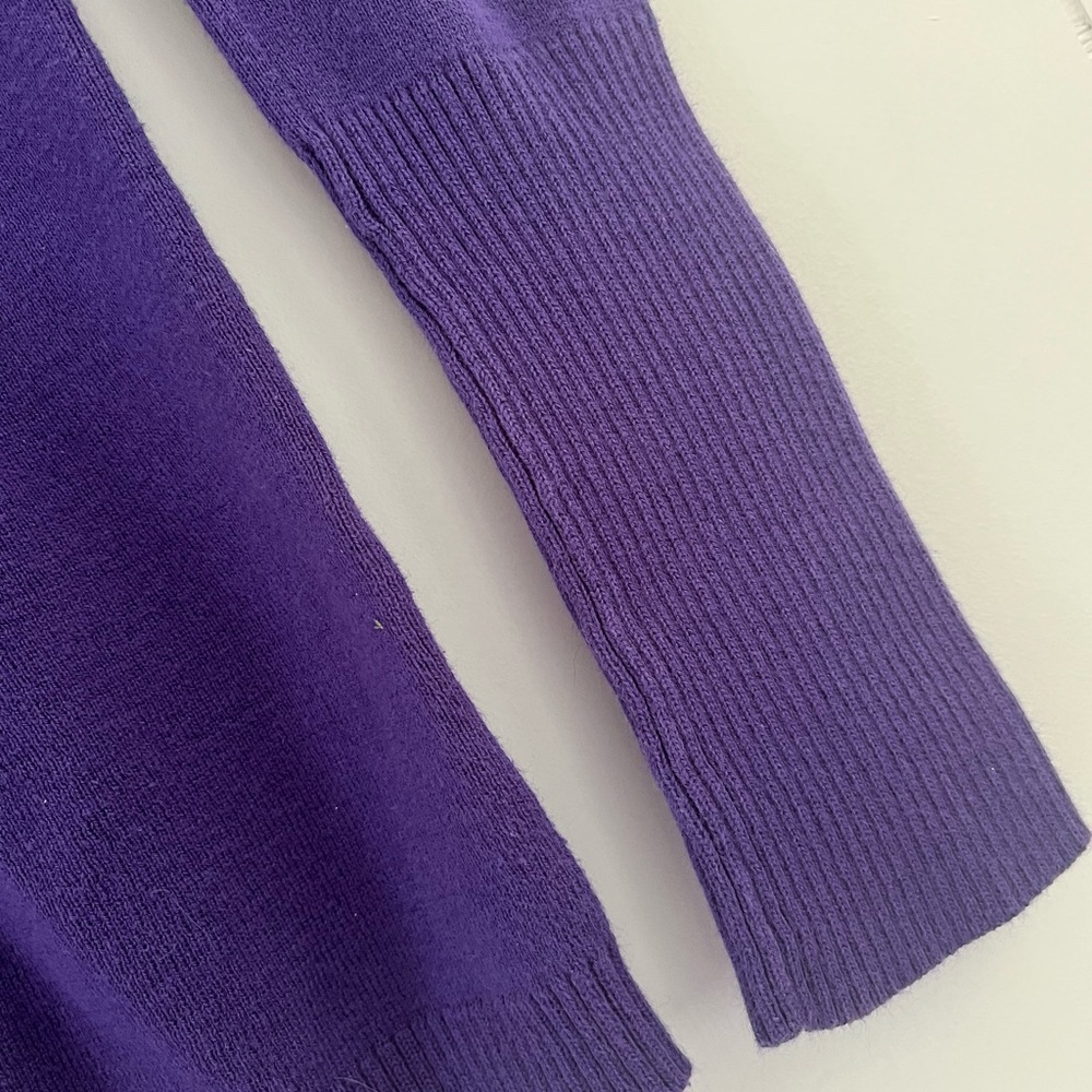 Y2K Aeropostale Purple Henley Sweater Size Medium Vintage - Picture 6 of 11